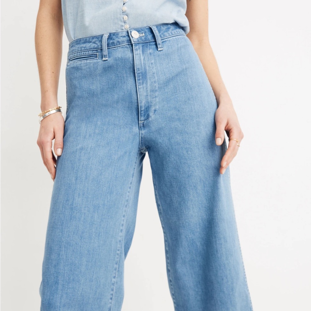 Madewell High Waist Wide-leg Crop Jeans
